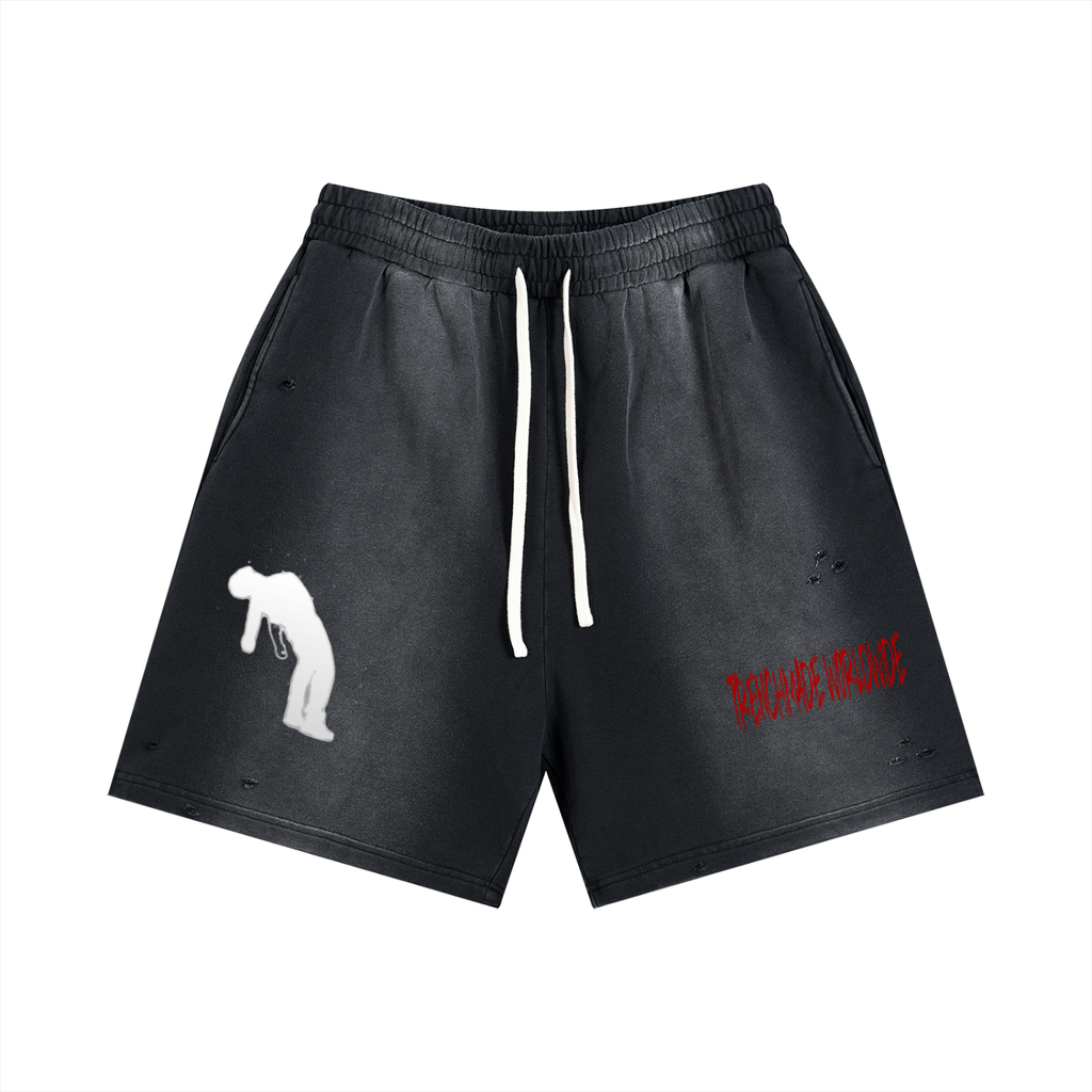 Sun Fade Distressed Shorts