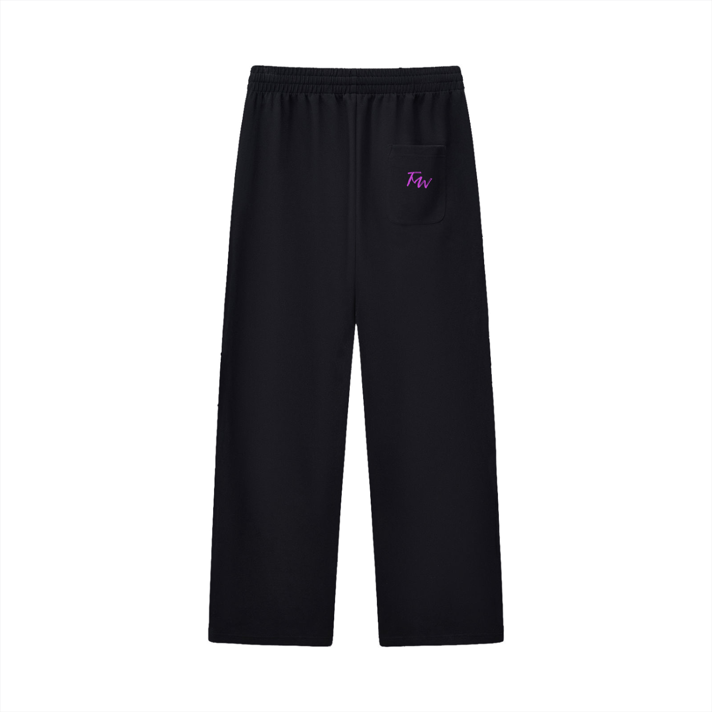 Curved Stripe Straight Sweatpants