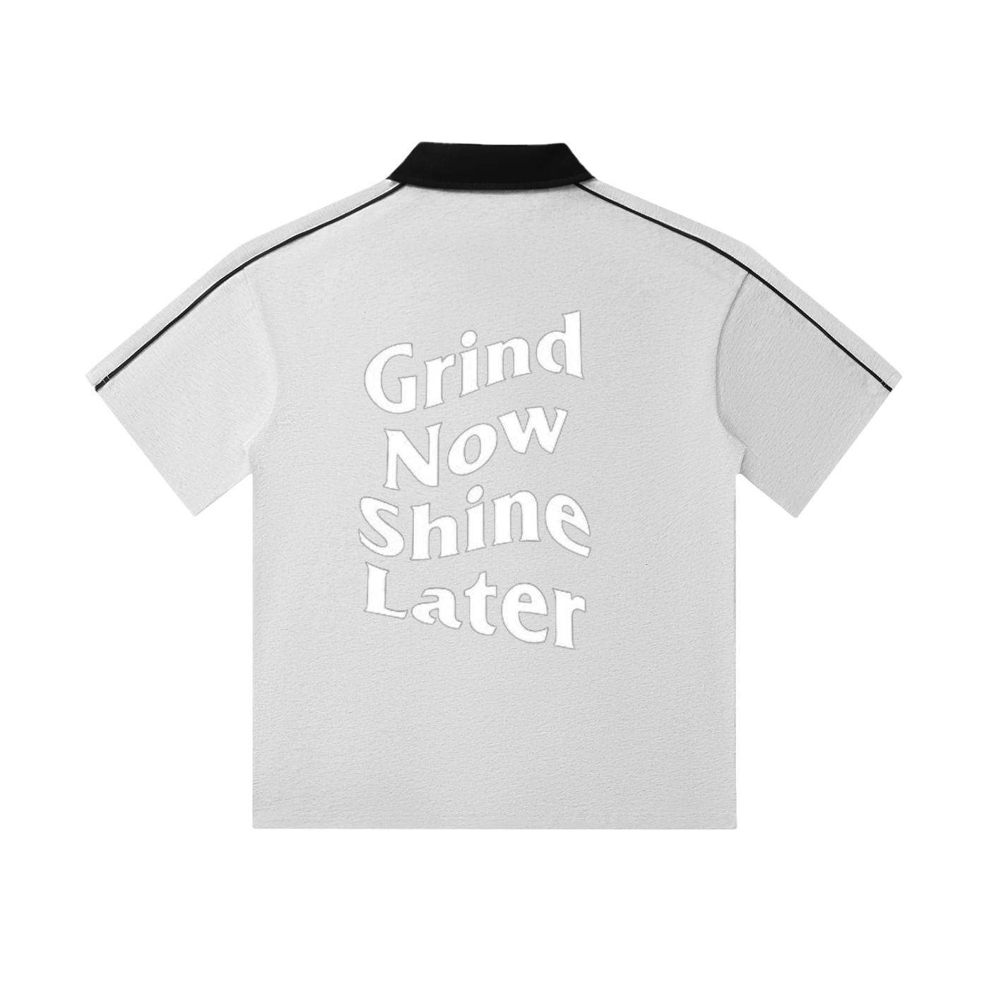Contrast Collar Short-Sleeve Polo Shirt