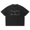 Unisex Washed Boxy Studded TMW1 T-Shirt