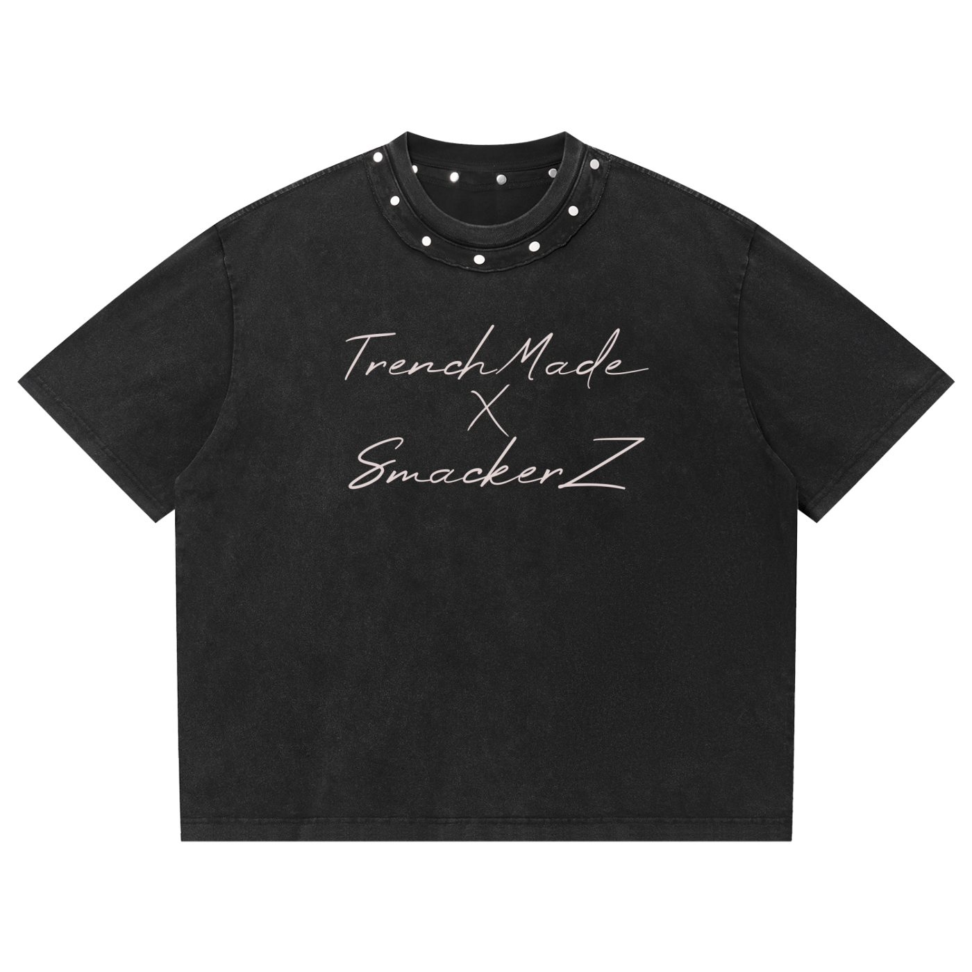 Unisex Washed Boxy Studded TMW1 T-Shirt