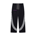 Curved Stripe Straight Sweatpants