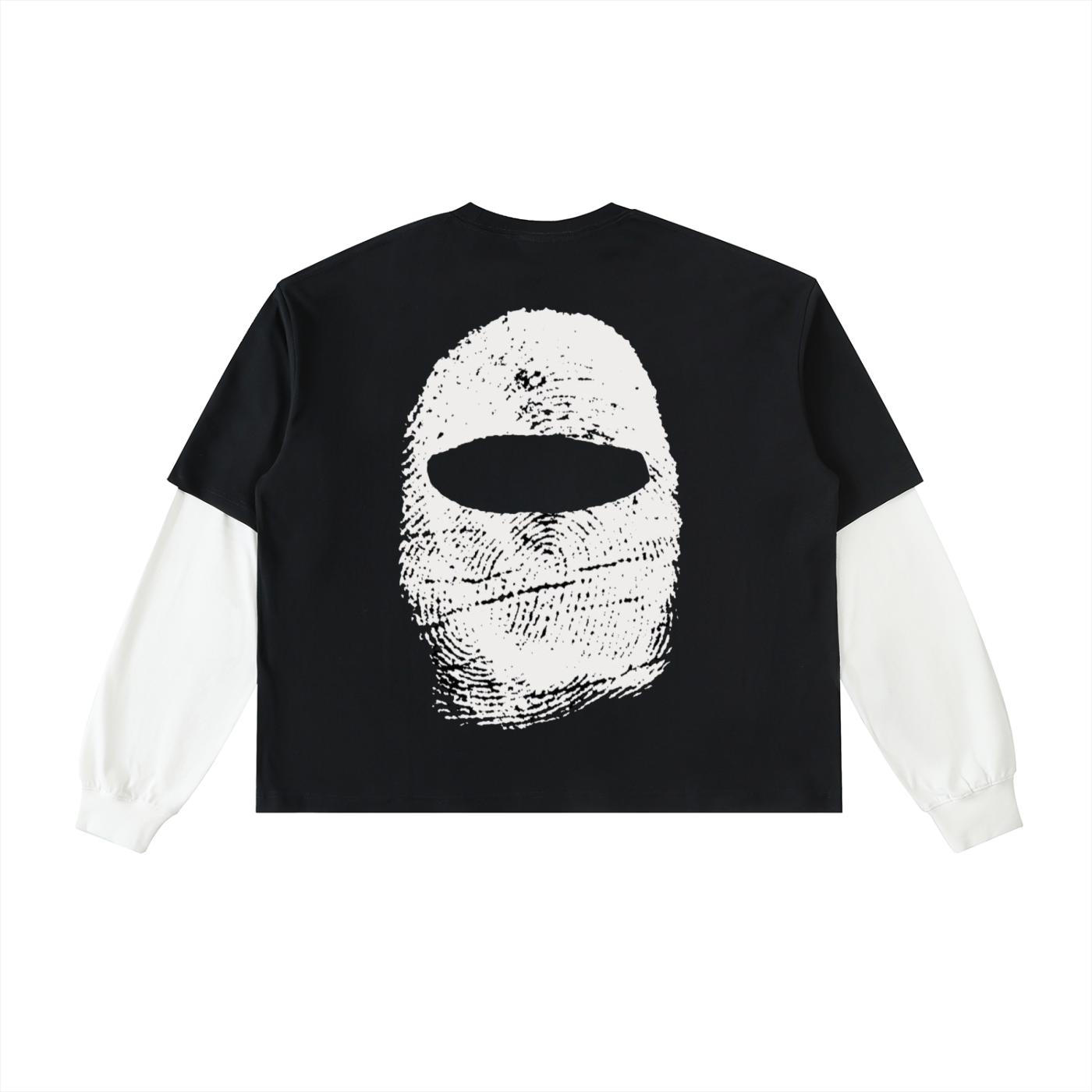 Layered Contrast Sleeve Cotton TMW1 T-Shirt