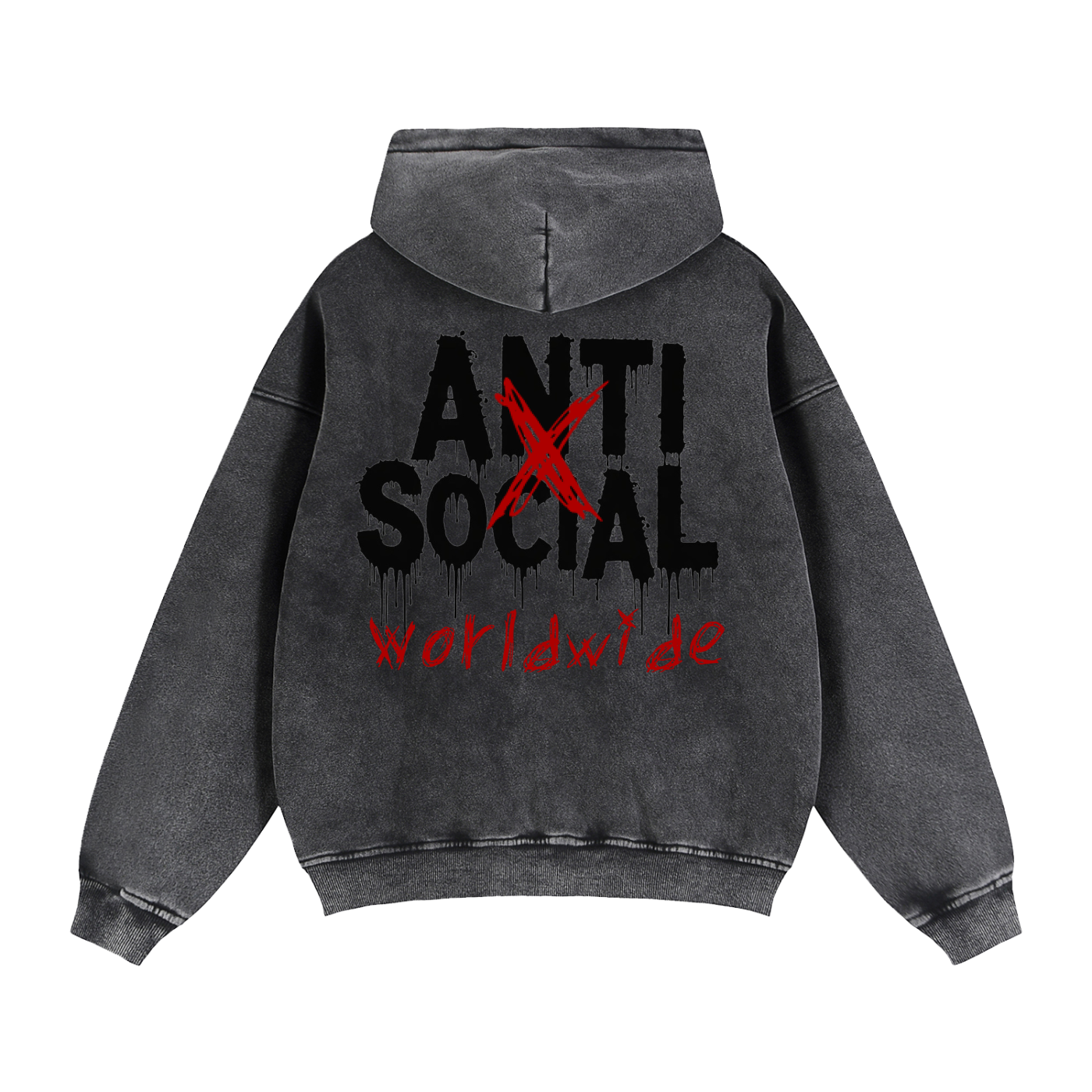 Zip-Through Boxy Fleece Hoodie